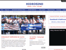 Tablet Screenshot of hidrosind.org.ro